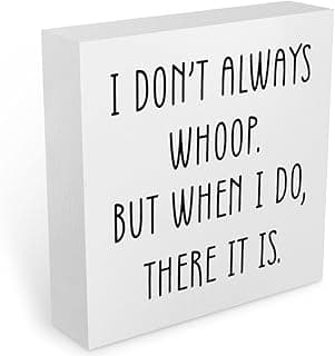 Funny Quotes Office Supplies Rustic Desk Decor White Wooden Box Sign Humor Novelty Office Organization Graduation Gifts Wood Plaque Cubicle Accessories Home Shelf Table Centerpiece Bedroom Decorations