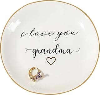 PUDDING CABIN Gifts for Grandma Mothers Day Gifts, Ring Dish - I love you, grandma - Birthday Christmas Thanksgiving Gift for Grandmother, Godmother, Gigi, Mimi, Nana Gift