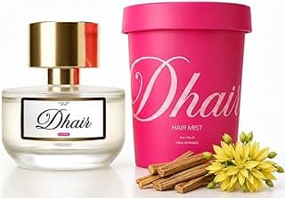 Dhair Hair Perfume for Women, Long Lasting Argan Oil Fragrance Mist, Vanilla Coconut,Ylang Ylang, Jasmine Scent, Made in France, Nourishing Hair & Body Spray, Gift for Women, 1.7 Fl Oz