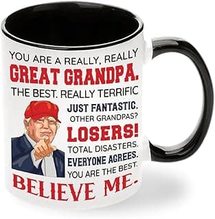 Grandpa Father Day Gift - Grandpa Gifts - Best Grandfather Ever Gifts From Grandchildren - Funny Gift For Grandfather - Father's Day Birthday Christmas Idea - Grandpas Ceramic Mug11 Oz