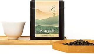 TEA & TIME Oolong Tea Loose Leaf – Four Seasons Spring Oolong (Sijichun), Premium Taiwanese Oolong Tea, Fragrant Chinese Tea Leaves, Fresh Aroma, (100g / 3.5oz)