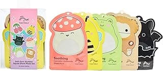 TONYMOLY x Squishmallows Self-Care Slumber Squad Sheet Mask Set – 5 Piece Korean Skincare Gift Set with Face & Foot Masks for Hydrating, Soothing, Brightening & Nourishing Skin