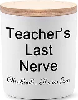 BFJLIFE Teacher Gifts for Women Funny Unique Novelty Music Preschool Dance Teacher Appreciation Gift for Christmas Lavender Scented Soy Candles