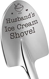 Fathers Day Birthday Gifts for Husband, Husband Father's Day from Wife, Funny Easter Basket Stuffers for Him Men Cute Easter Egg Essentials, Valentines Husband's Ice Cream Shovel for Married Men