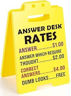MBL Funny Gag Office Decor - Fun Gag Gifts Cubicle Accessories Supplies Desk Sign, Team Coworker Employee Boss Lady Gift for Women, Appreciation Stress Relief Gifts for Principal Teacher Secretary Men