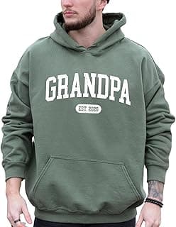 Personalized Grandpa Hoodie and Sweatshirt Custom Grandfather Sweater for Men New Papa Gifts for Grandpa Birthday Gifts Papa