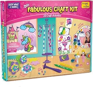 Imagimake Fabulous Craft Kit | 20 Art and Craft Activities - Creative Toy & DIY Set | Creative Toy & DIY Set | Arts and Crafts for Kids | Activity Craft Kits 6-8 | Gifts for 5 6 7 8 9 10 11 12 Years