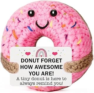 MBL College Graduation Gifts for Her - Birthday Grad for College Students Girls Appreciation Stress Relief Gifts for Boss Lady Teacher Coworker Nurses, Inspirational Cheer Motivational Crochet Donut
