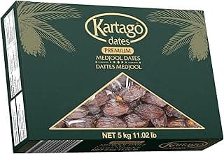 Kartago Premium Medjool Dates – 11 Lbs Large & Juicy Medjool Dates | Naturally Sweet | Soft & Plump | No Added Sugar | Gourmet Quality