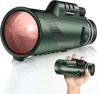 Birthday Gifts for Men Dad Him Husband Teen, 10x42 Compact Monocular Telescope, High Powered FMC & BAK4 Scope, Gift for Fathers Day, Outdoors Hiking Gear for Adventure