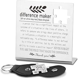 Difference Maker Gift for Mentor Teacher Appreciation Thank You for Therapists Nurses Leadership Gifts for Boss Positive Work Friendship Gifts for Sales Reps Coworkers Desk Decorative Sign TZC30