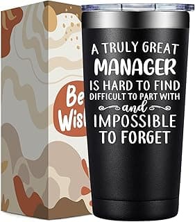 Manager Gifts for Men Women - Christmas Manager Gifts - Thank You Appreciation Gift for Managers, Boss, Leader - 20oz Managers Tumbler