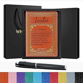 Leader Gift Leader Definition Lined Journal Notebook Mentor Gift Boss Gift Leader Appreciation Gift Leadership A5 Notebook Journal Boss Appreciation Gift,1 Pack (Brown),(Leader-Brown)