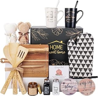 19Pcs House Warming Gifts New Home, New Home Essentials For Couple, Women, Homeowners, Neighbor, First Apartment Gift, Prefect For Newly Wed, Anniversary, Bridal Shower, Housewarming, Mr And Mrs Gifts