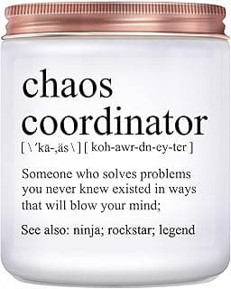 Chaos Coordinator Gift- Funny Staff Appreciation Gifts, Leader Gift, Gifts for Manager Busy Mom Work Bestie Friend Co-Worker, Bosses Day