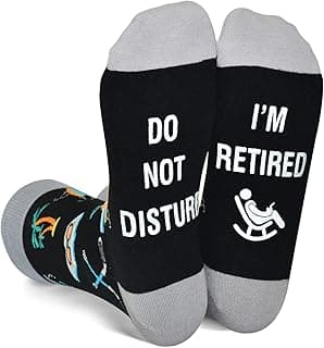 GOLIN Novelty Birthday Christmas Gifts for Men Women - Funny Saying Crew Socks Silly Funky Dress Socks