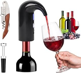 Electric Wine Aerator, Wine Decanter Pump Dispenser Gifts Set,Automatic Wine Aerator Pourer Spout. Wine Dispenser Pump Wine Accessories, Perfect Mothers Day Gifts