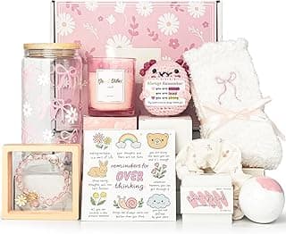 Gifts for Teen Girls, Teen Girl Gifts Trendy Stuff, Graduation Gift For Her Teens Tween Girls, Teenage, Daughter, Sister, Best Friend Birthday Basket for Women Sweet 16th 18th 21st Box Set (Pink)