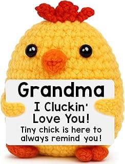 Mothers Day Grandma Gifts from Grandkids, Grandmother Birthday Gifts Great Grandma I Love You Gift Mothers Day Grandmother Nana Gigi Gift from Granddaughter Grandson, Funny Handmade Crochet Chicken