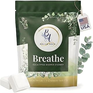 Eucalyptus Shower Steamers Aromatherapy – 7 Long Lasting Essential Oil Shower Bombs – Large Spa Tablets for Relaxation – Made in USA, Self Care Gift for Men & Women