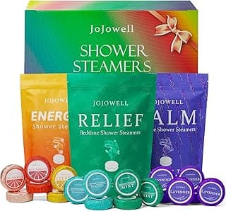 JoJowell Shower Steamers Aromatherapy - 18 Pack Mothers Day Gifts for Mom Wife Grandma from Daughter Son, Birthday Gifts for Women Men Self Care with Natural Essential Oils Relaxation Home SPA
