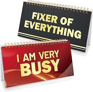 Fancy Land Funny Desk Signs 30 Flip Over Messages Desktop Novelty Accessories For Office Holiday Colleague Coworkers Gag Gift Supplies