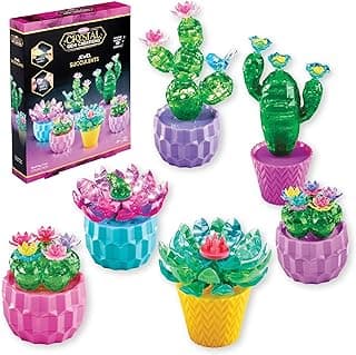 Cra-Z-Art Crystal Gem Creations Jewel Succulents Kit by RoseArt, 175+ Pieces, Great for Adults, Tweens and Children Ages 8+
