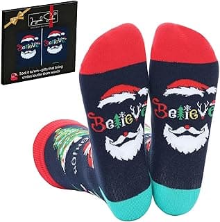 IRISGOD Funny Christmas Socks for Men & Women - Novelty Xmas Gifts - Cool Stocking Stuffers