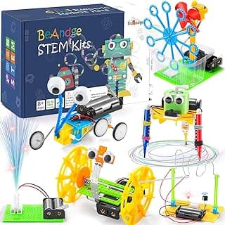 BeAndge STEM Kits for Kids Age 6-8 8-10 - Boy Gifts for 6 7 8 Year Old Boys Birthday Gift, STEM Toys for Age 8-13, Science Kits for Kids 5-7 8-12, Robotics Experiment Engineering Robot Building Crafts