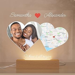 Personalized “Where It All Began” Acrylic Plaque with Custom Photo & Street Map | Romantic Couple Gift with Names & Heart | Wedding, Engagement, or Anniversary Keepsake | Modern Minimalist Love Decor