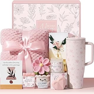 Mothers Day & Birthday Gifts for Women - Get Well Soon Spa Care Package, Luxury Self Care Gift Basket for After Surgery & Cancer Care Inspirational Thinking of You Sympathy Gift Set for Mom Her Friend