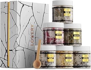 Mothers Day Gifts for Mom, Epsom Bath Salts Gift Basket Set, Self Care Salt with Essential Oil, Gifts for Women, Her, Mother, Lavender, Eucalyptus, Lemon, Coconut, Tea Tree, Honey Almond