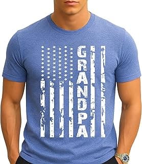 Kropsis Grandpa Vintage American Flag Men's T-Shirt