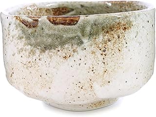 Japanese Handcrafted Matcha Tea Bowl Beige, Matcha Tea Cup Ceremony, Authentic Pottery, Yuki Shino Chawan